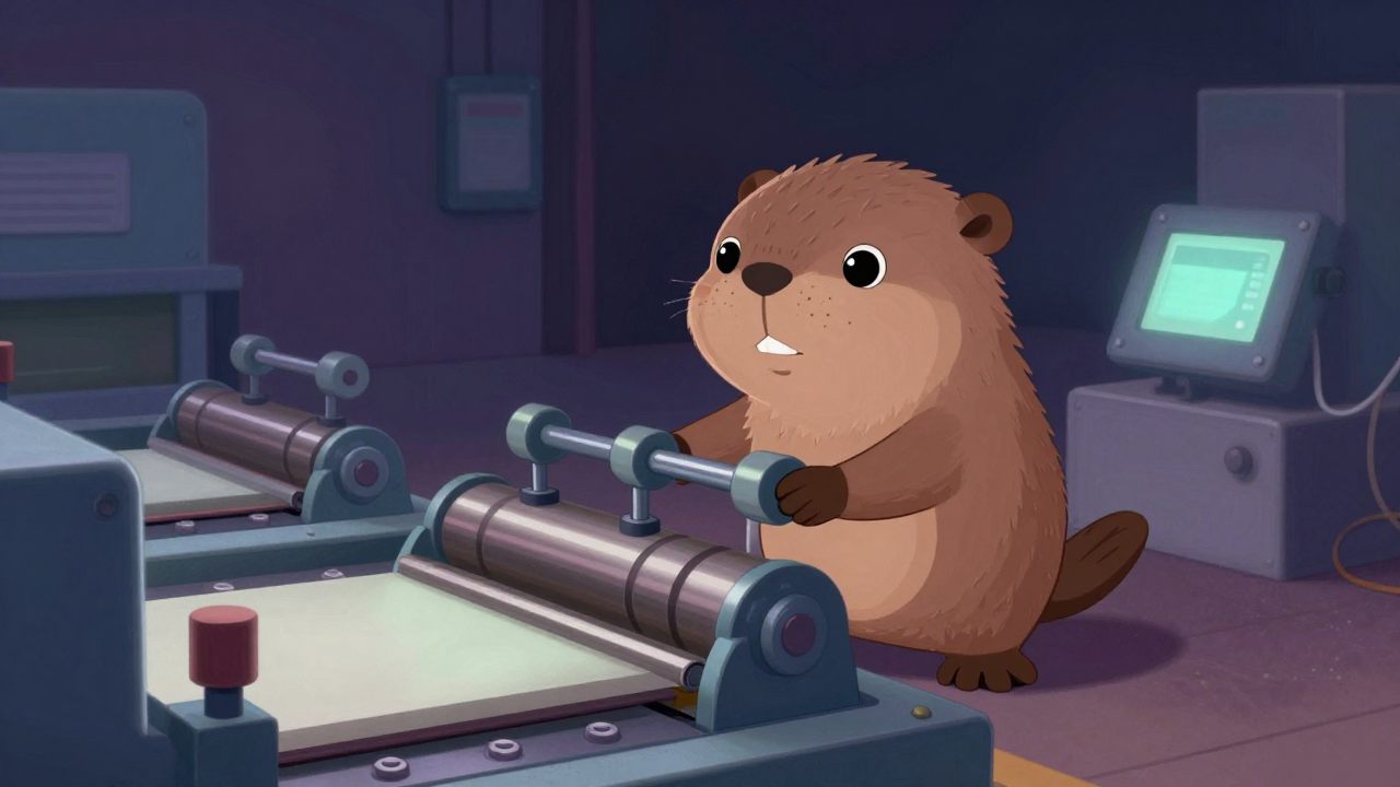 사열형압축롤조작원