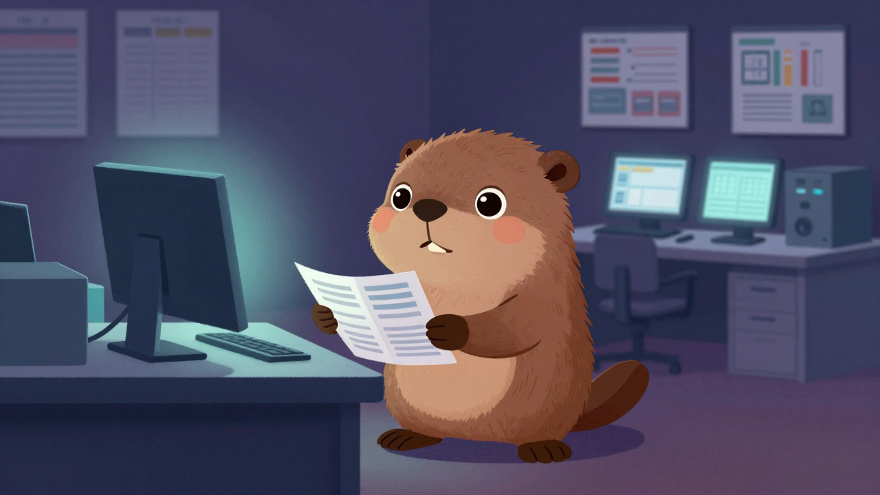 생산관리사무원 직업 종사자가 업무를 수행하는 모습