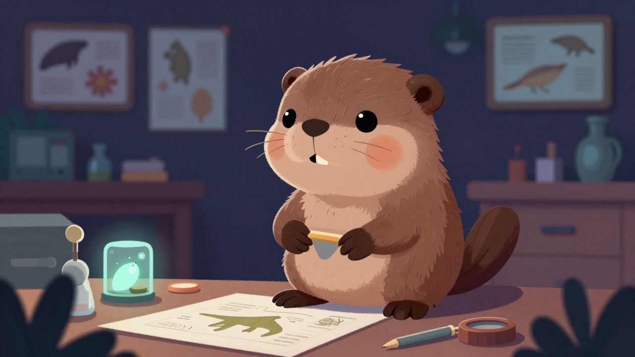 생태세밀화가 직업 종사자가 업무를 수행하는 모습