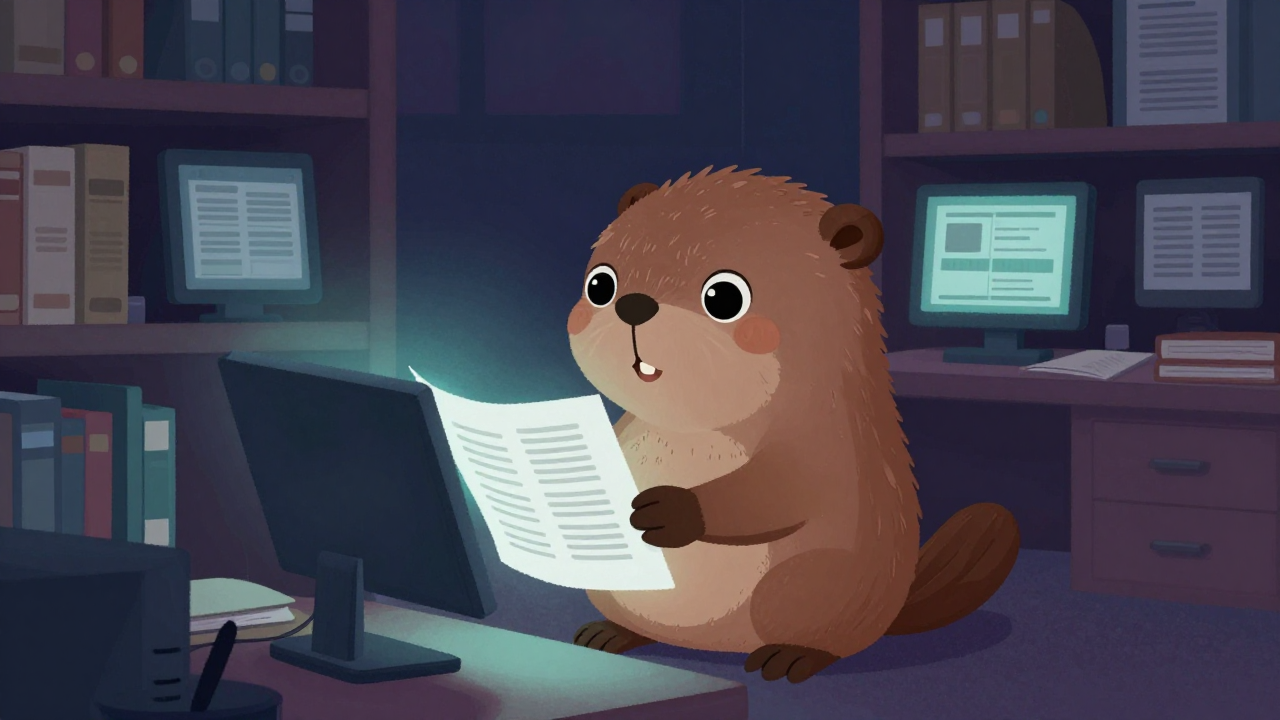 서지학연구원 직업 종사자가 업무를 수행하는 모습