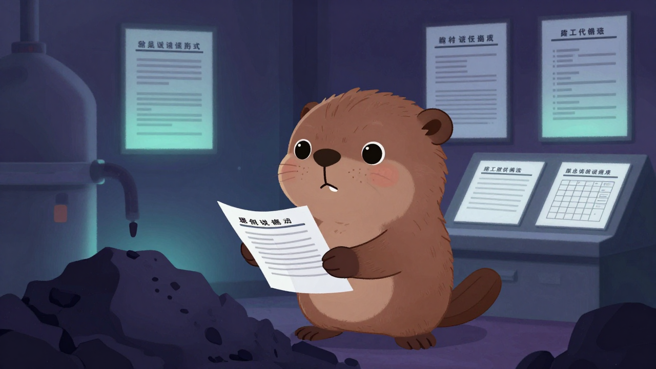 선광관리자 직업 종사자가 업무를 수행하는 모습