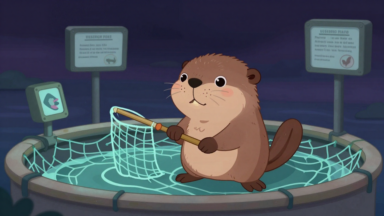 선망어선원 직업 종사자가 업무를 수행하는 모습