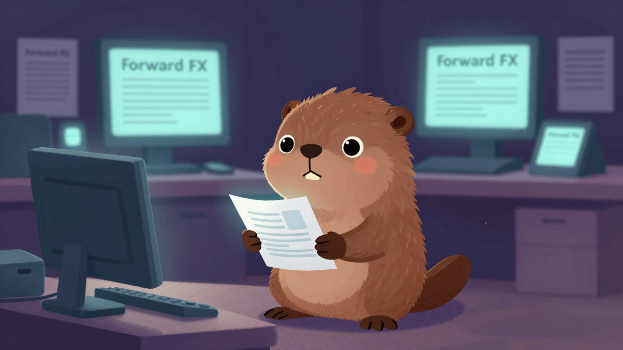 선물환사무원 직업 종사자가 업무를 수행하는 모습