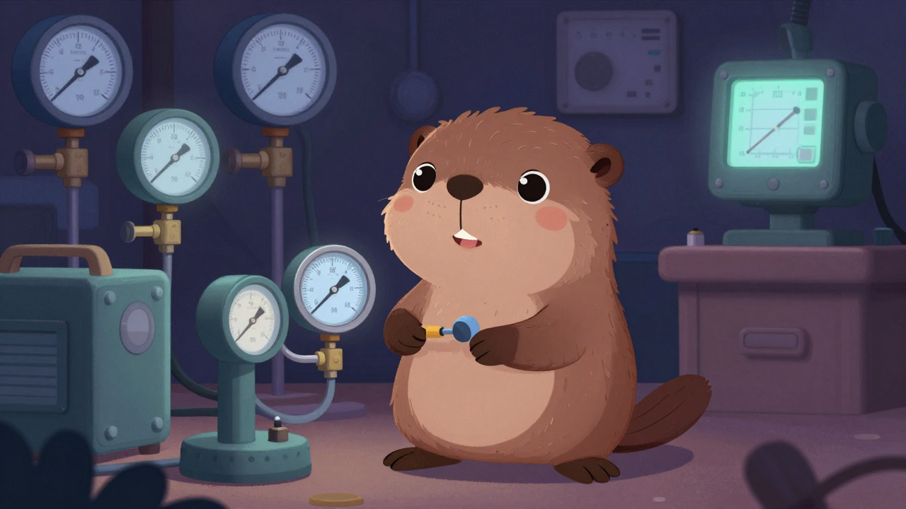 선박계장원 직업 종사자가 업무를 수행하는 모습