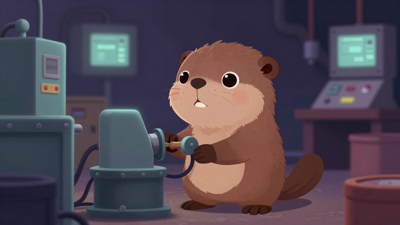 선박기관설치원 직업 종사자가 업무를 수행하는 모습