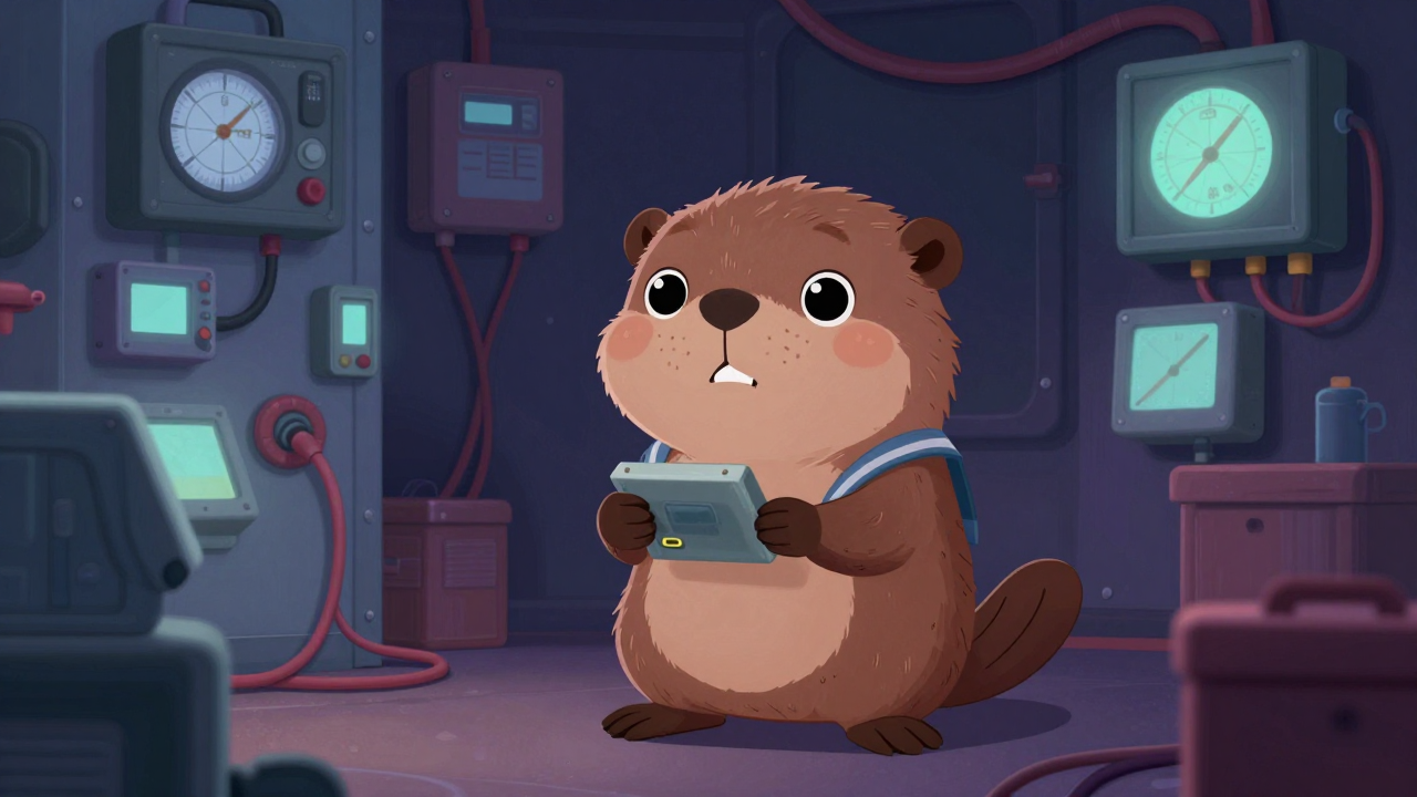 선박전장정비원 직업 종사자가 업무를 수행하는 모습