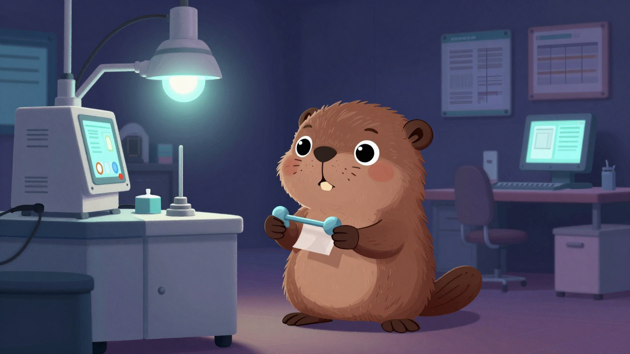 섬유공정개발시험원 직업 종사자가 업무를 수행하는 모습