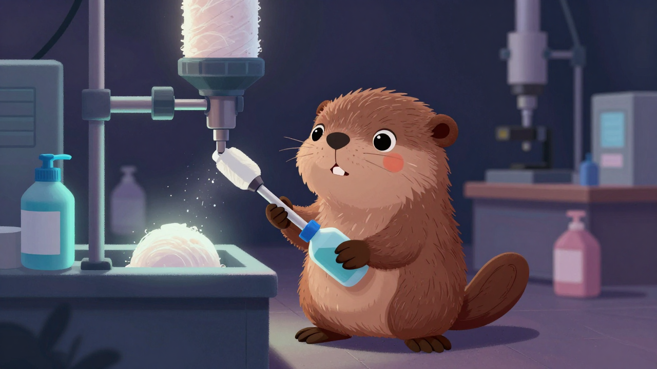 섬유방사노즐세정원