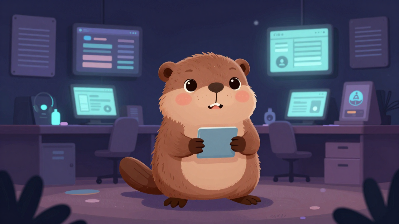 소셜미디어전문가 직업 종사자가 업무를 수행하는 모습