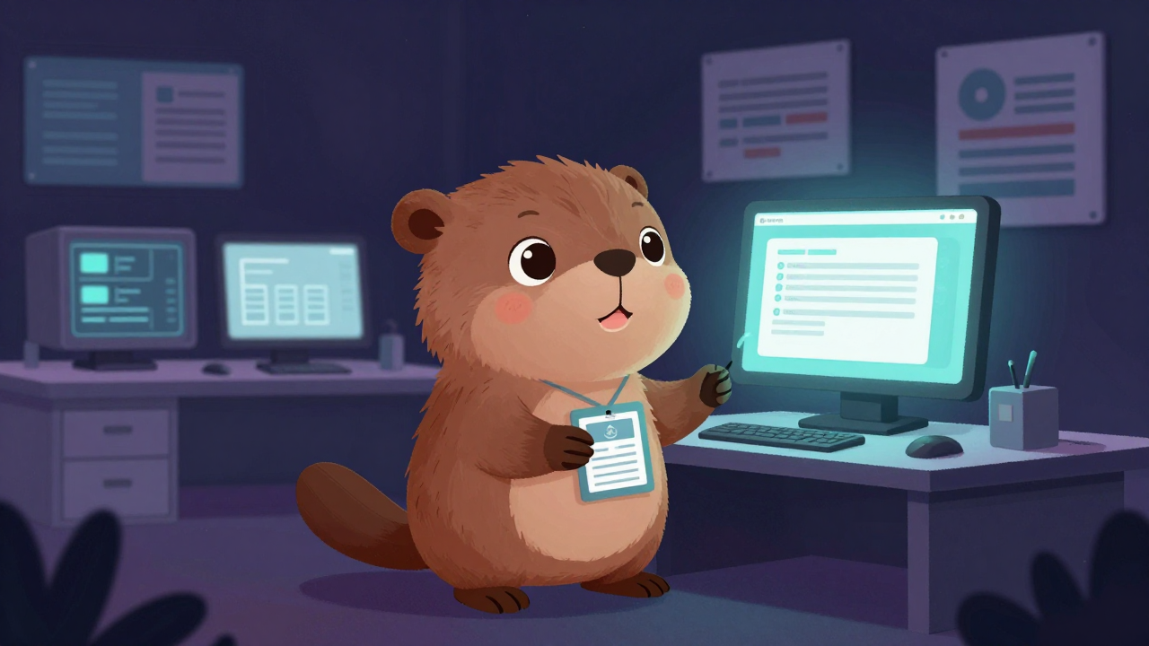 소프트웨어테스터 직업 종사자가 업무를 수행하는 모습