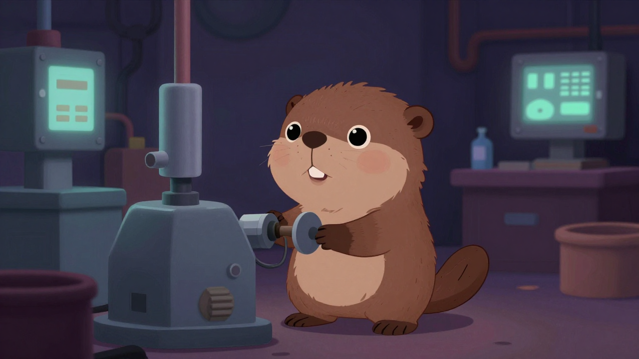 송풍기조립원 직업 종사자가 업무를 수행하는 모습