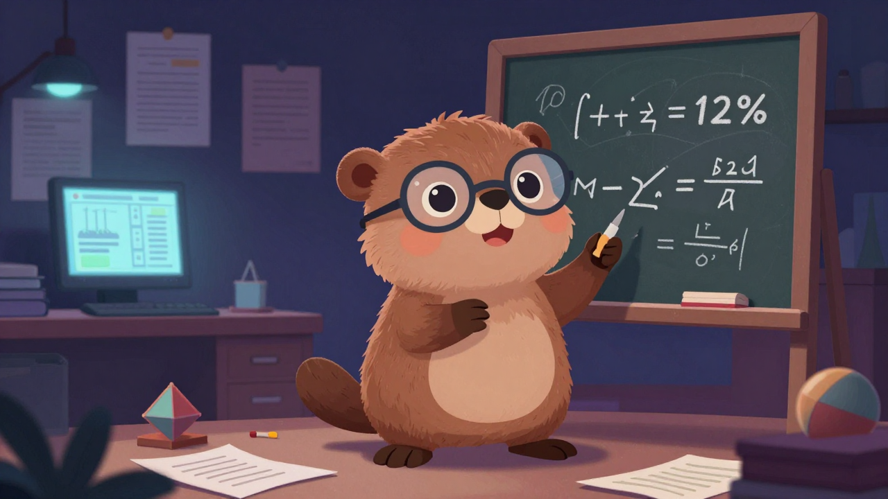 수학연구원 직업 종사자가 업무를 수행하는 모습