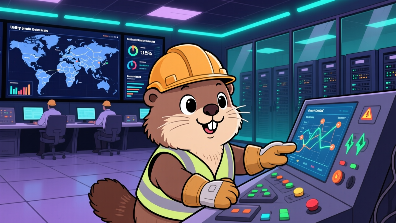 스마트 그리드 엔지니어 직업 종사자가 업무를 수행하는 모습