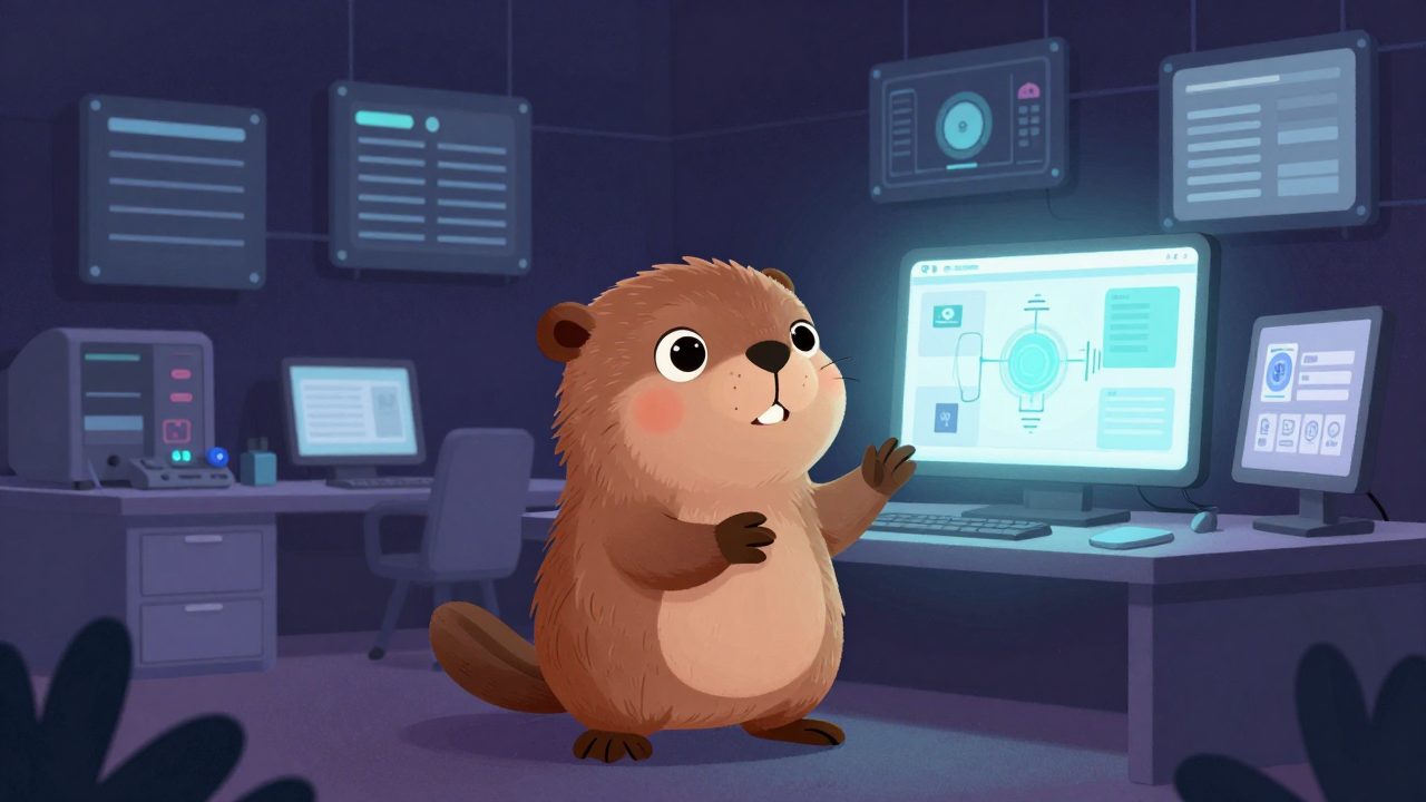 스마트물류플랫폼설계자 직업 종사자가 업무를 수행하는 모습