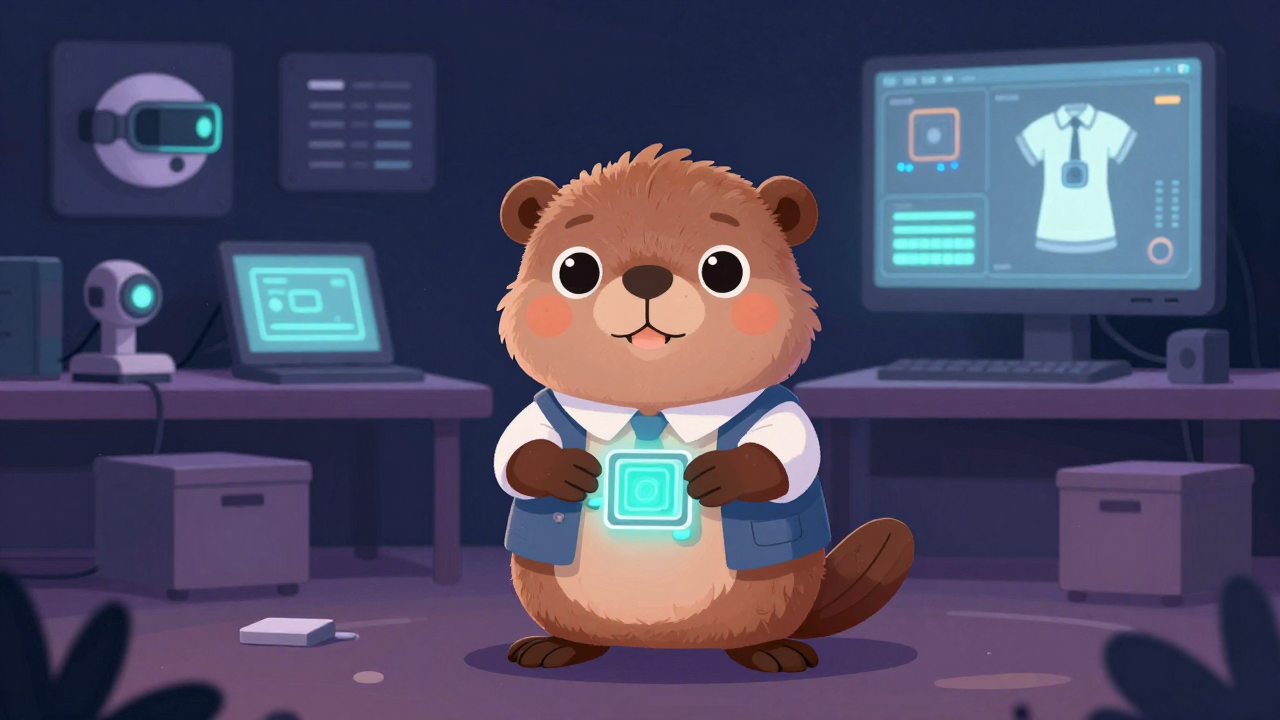 스마트의류개발원 직업 종사자가 업무를 수행하는 모습