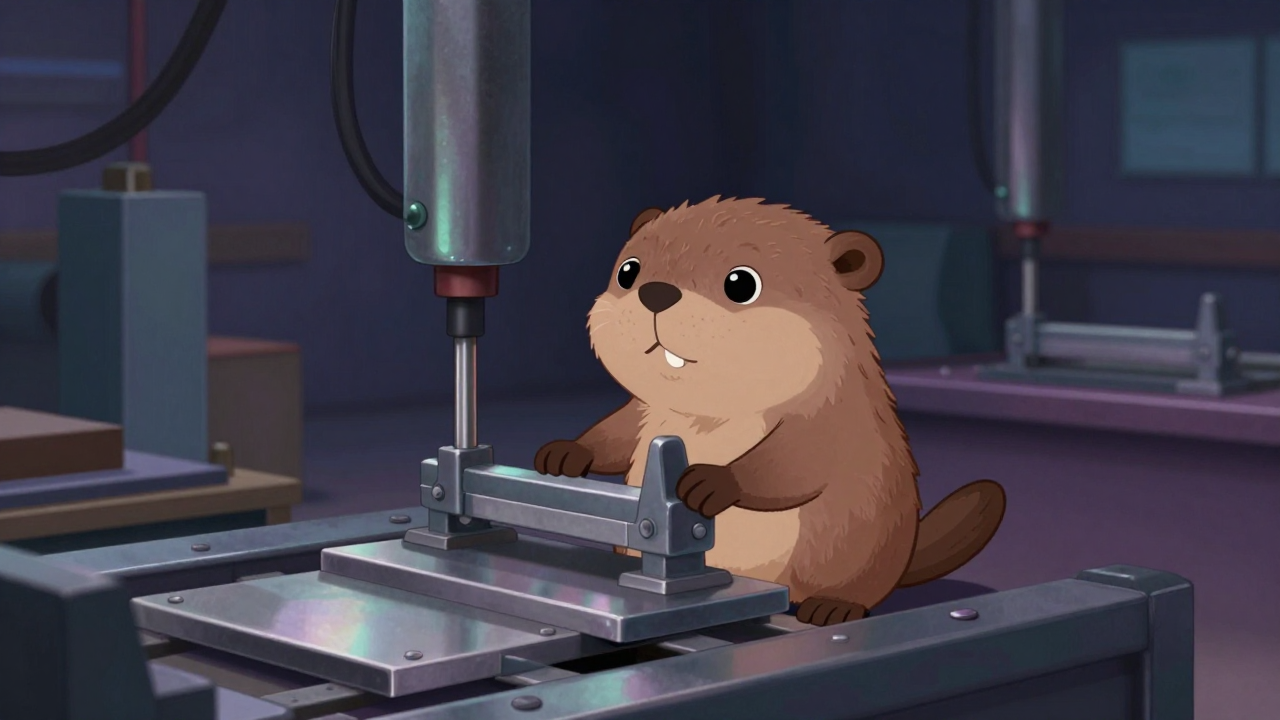 슬라브정정원 직업 종사자가 업무를 수행하는 모습