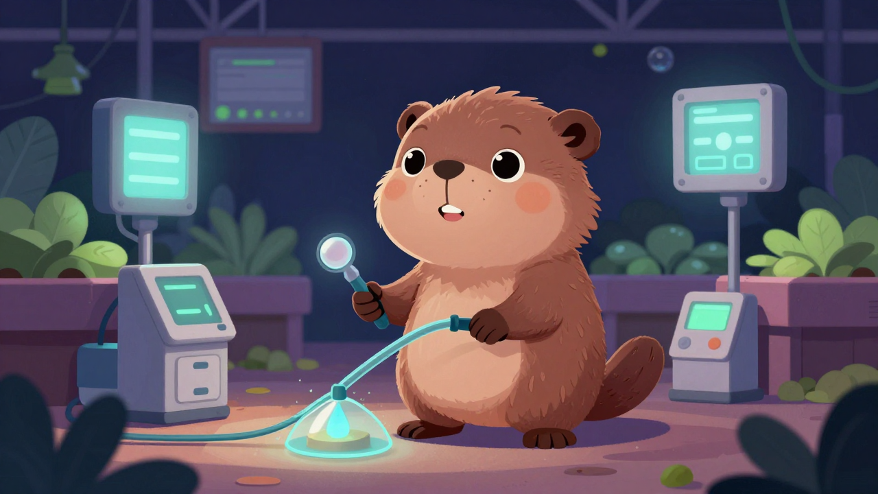 시설작물재배원 직업 종사자가 업무를 수행하는 모습