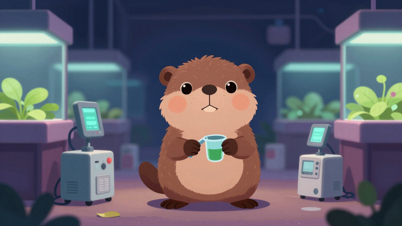 식물공장재배원 직업 종사자가 업무를 수행하는 모습