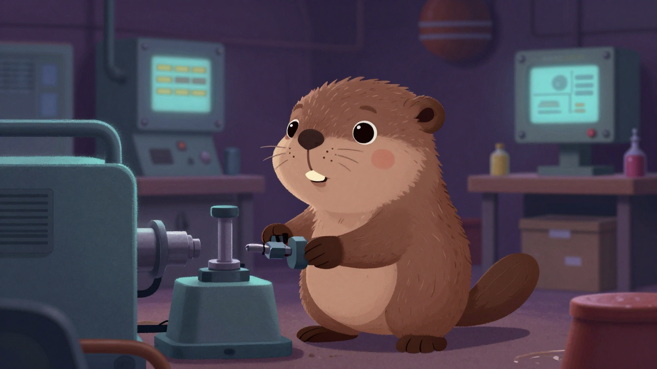 식용얼음제조원 직업 종사자가 업무를 수행하는 모습