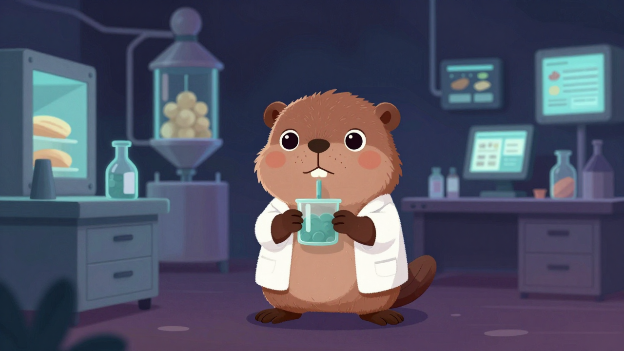 식품가공연구원 직업 종사자가 업무를 수행하는 모습