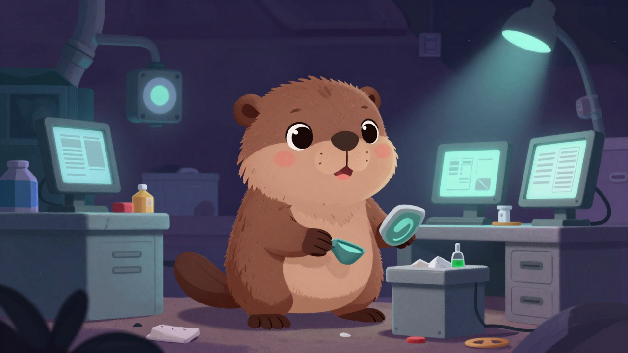 쓰레기매립장관리원 직업 종사자가 업무를 수행하는 모습