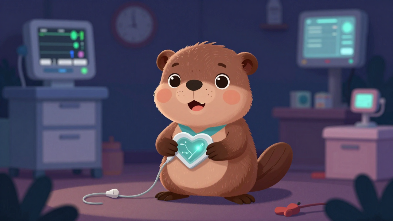 아동전문간호사 직업 종사자가 업무를 수행하는 모습