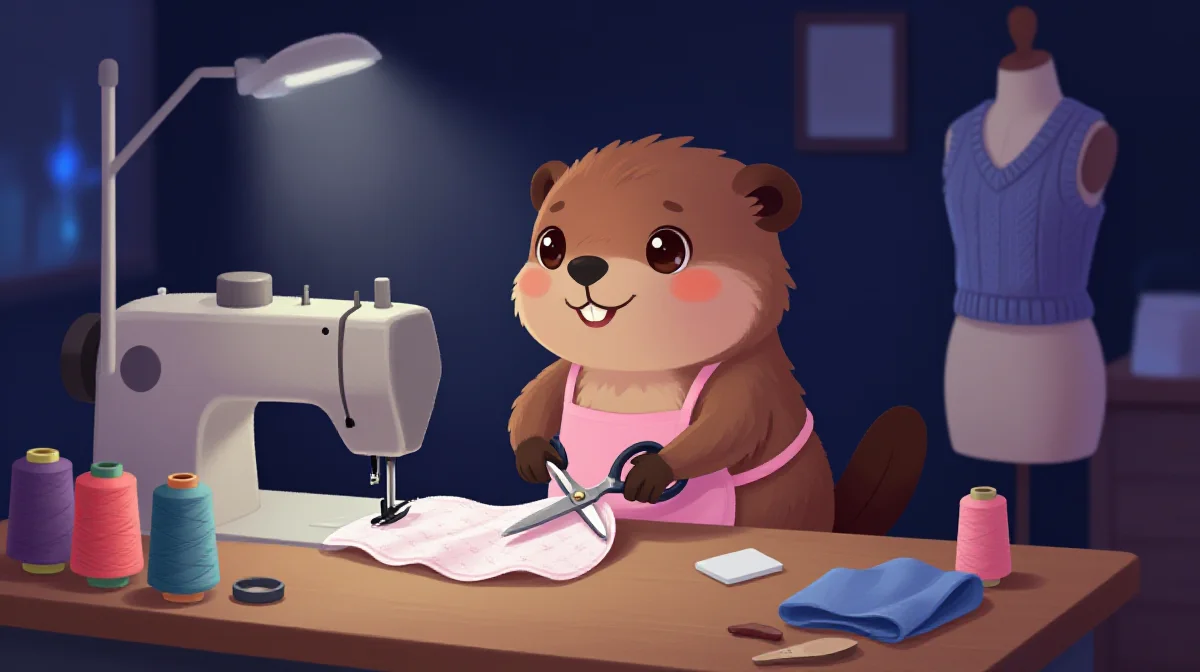 애견옷 디자이너 직업 종사자가 업무를 수행하는 모습