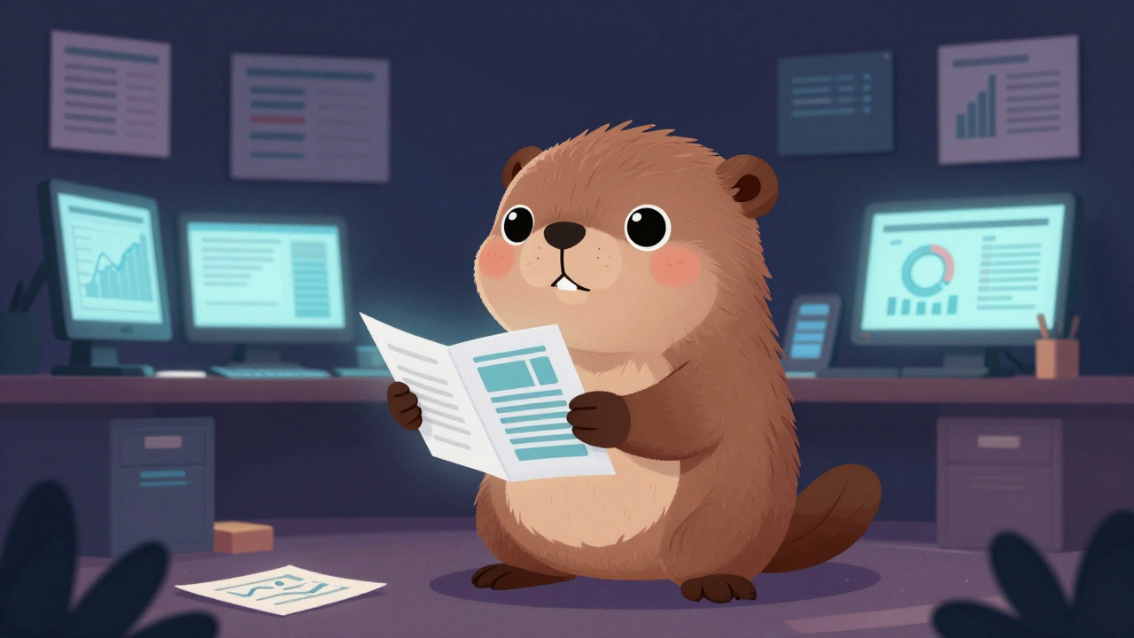 애널리스트 직업 종사자가 업무를 수행하는 모습