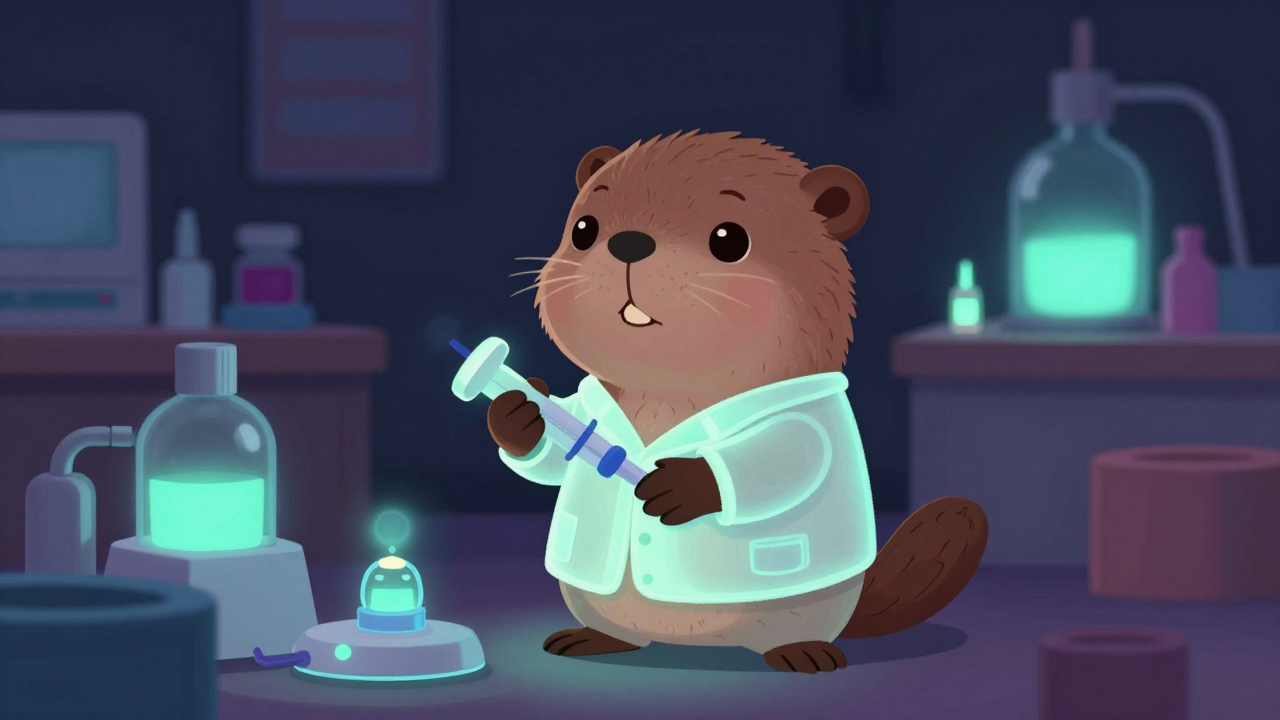 야광제도포원 직업 종사자가 업무를 수행하는 모습