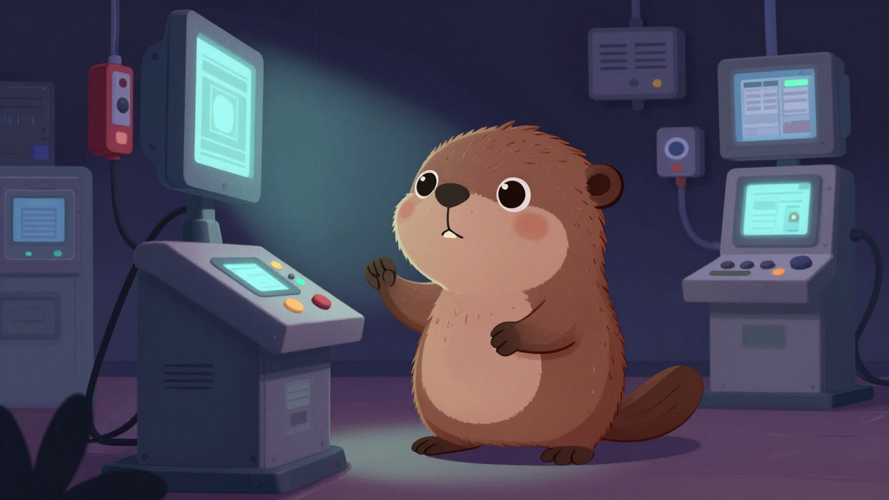 양수장감시원 직업 종사자가 업무를 수행하는 모습