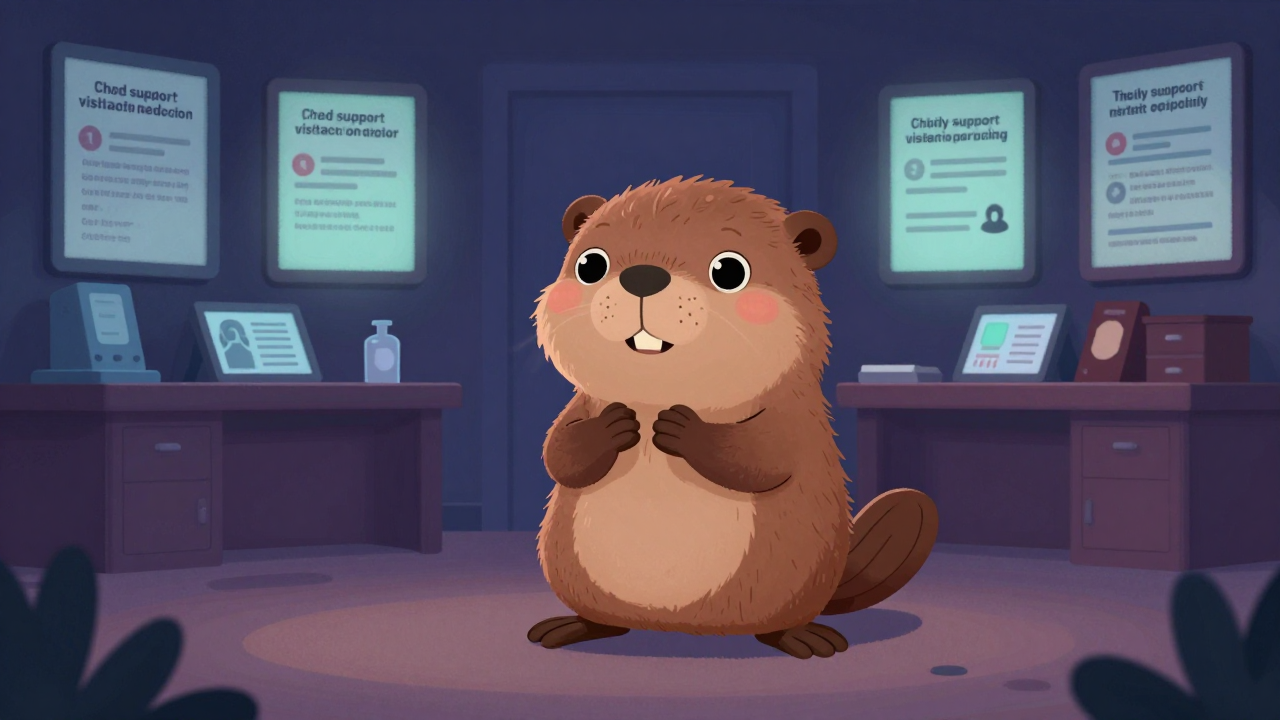 양육비이행면접교섭지원원 직업 종사자가 업무를 수행하는 모습