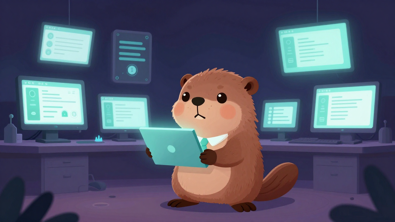 엔(N)스크린서비스개발자 직업 종사자가 업무를 수행하는 모습