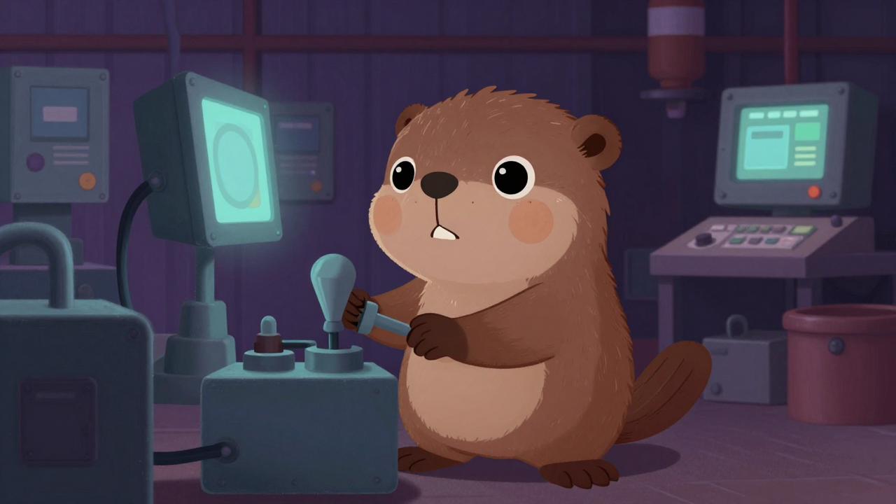 엔진조립원 직업 종사자가 업무를 수행하는 모습