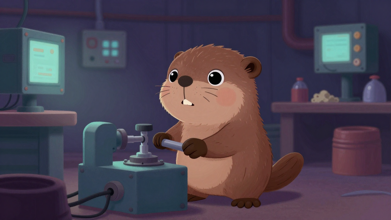 연마제배합원 직업 종사자가 업무를 수행하는 모습