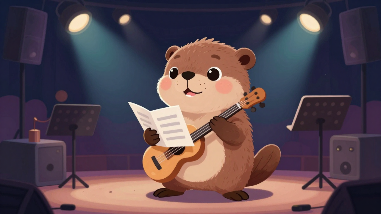 연주가 직업 종사자가 업무를 수행하는 모습