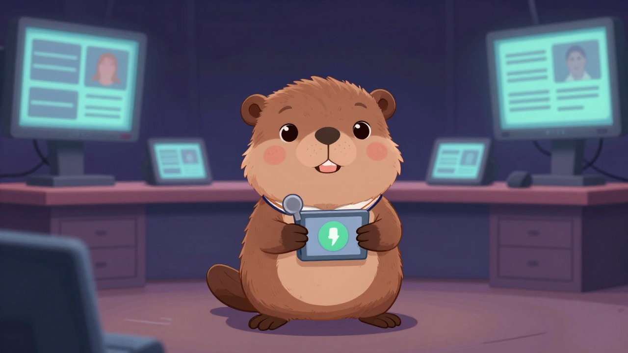 온에어프로모션디자이너 직업 종사자가 업무를 수행하는 모습