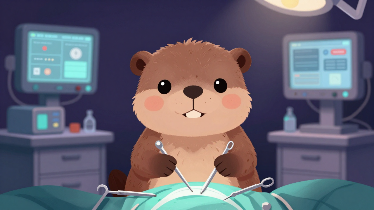 외과전문의사 직업 종사자가 업무를 수행하는 모습