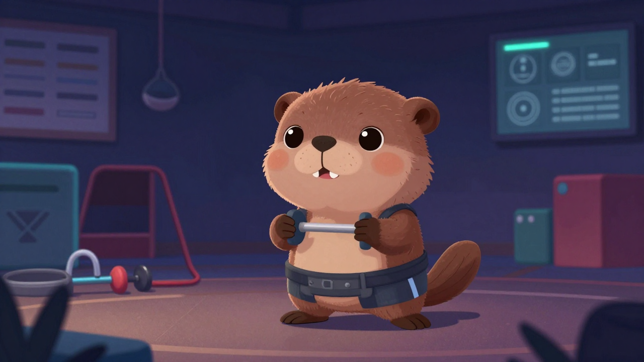 운동선수트레이너 직업 종사자가 업무를 수행하는 모습