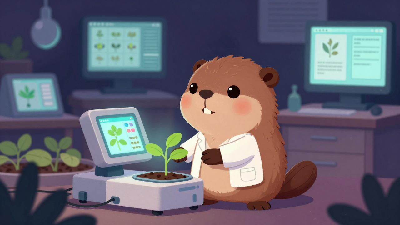 원예종묘시험원 직업 종사자가 업무를 수행하는 모습