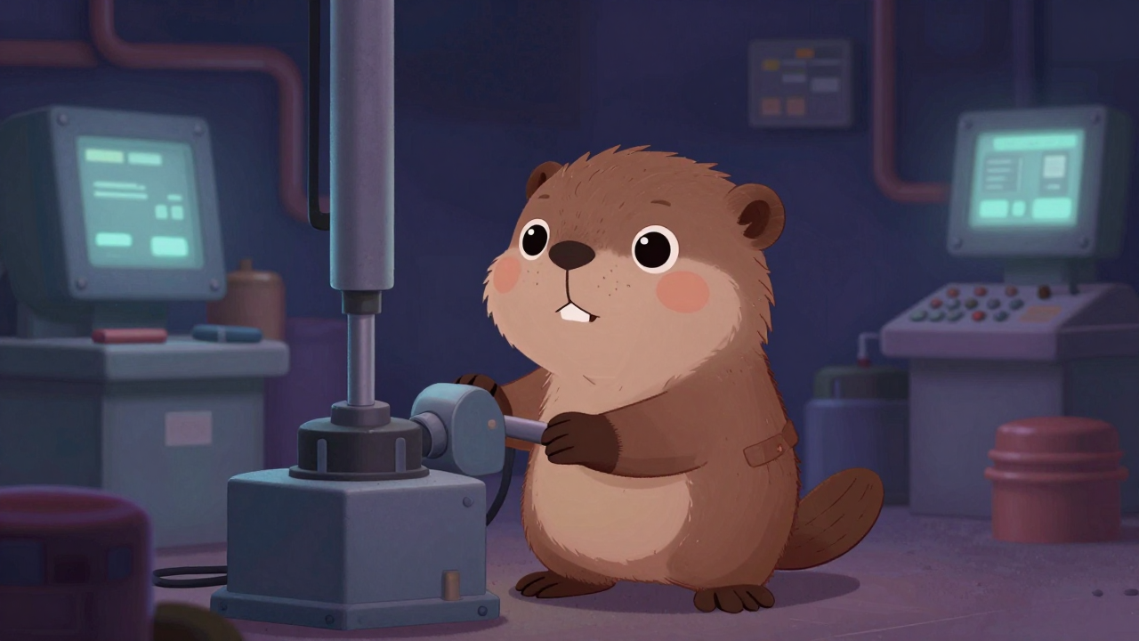 원자로운전원 직업 종사자가 업무를 수행하는 모습