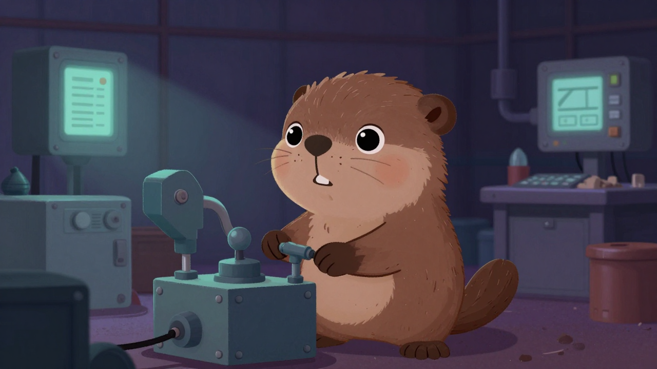 원자로현장운전원 직업 종사자가 업무를 수행하는 모습