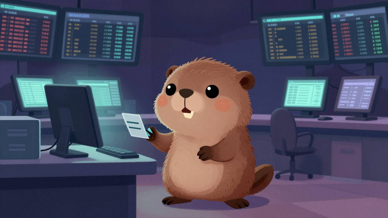 유가증권시장운영원 직업 종사자가 업무를 수행하는 모습