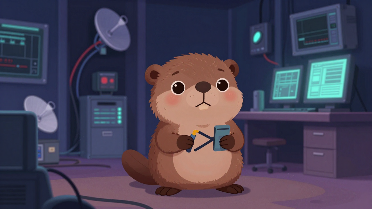 유무선방송설비기사 직업 종사자가 업무를 수행하는 모습