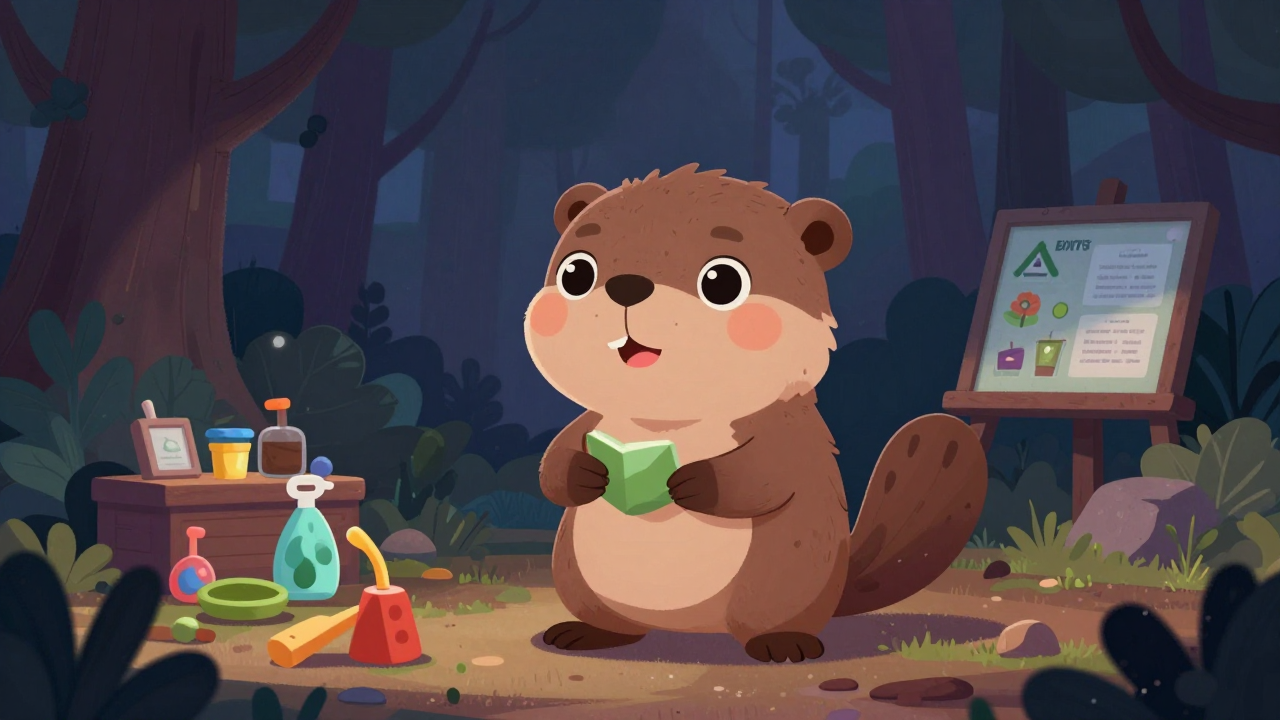 유아숲지도사 직업 종사자가 업무를 수행하는 모습