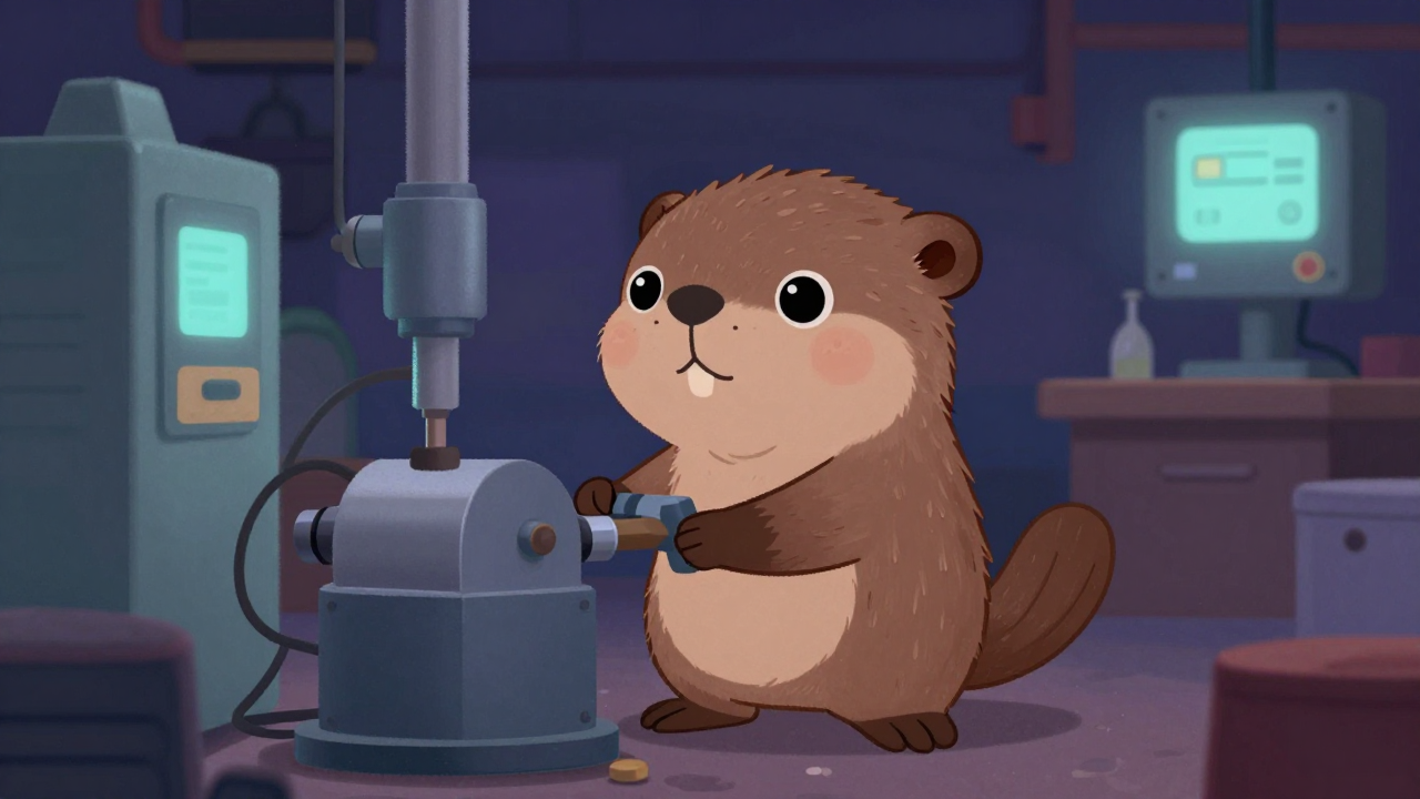 유약용융원 직업 종사자가 업무를 수행하는 모습