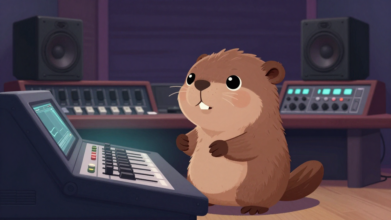 음향·녹음기사 직업 종사자가 업무를 수행하는 모습