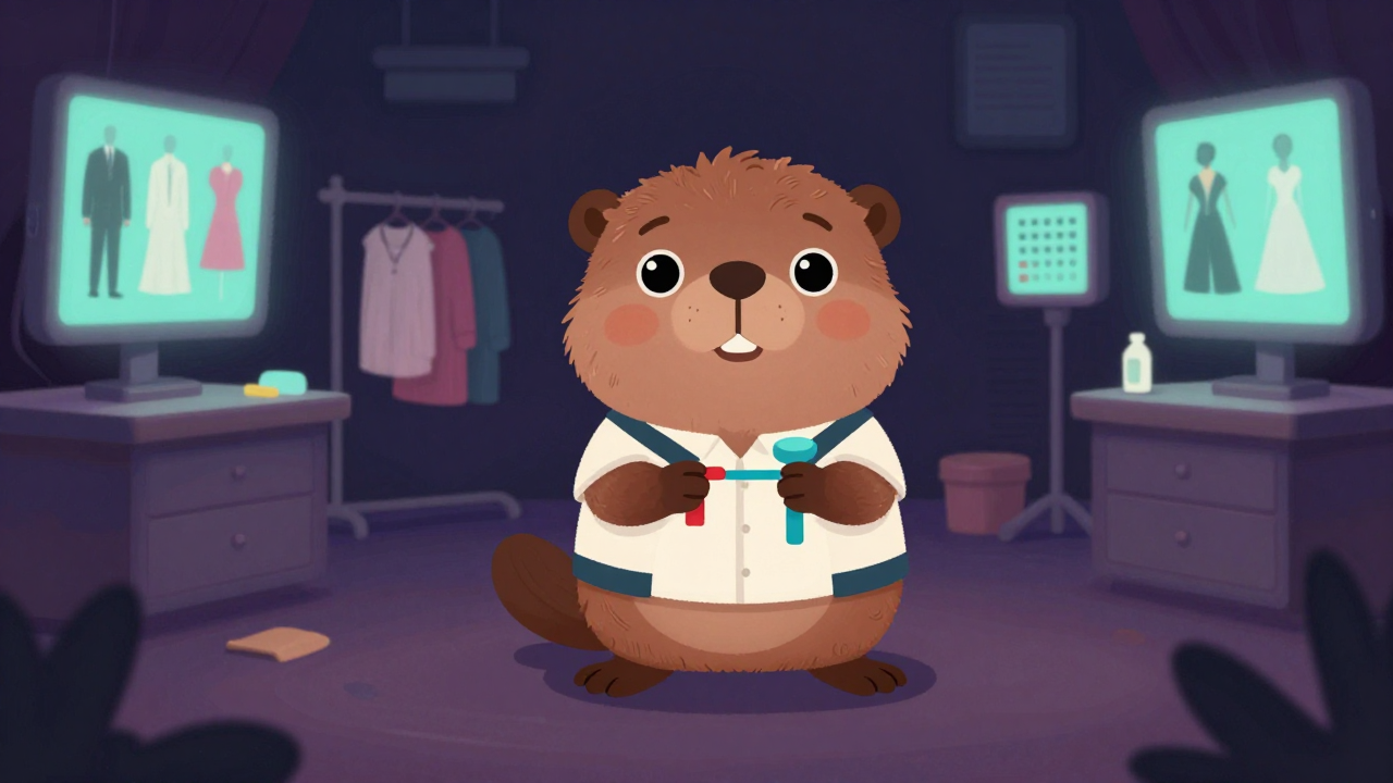 의상담당원 직업 종사자가 업무를 수행하는 모습