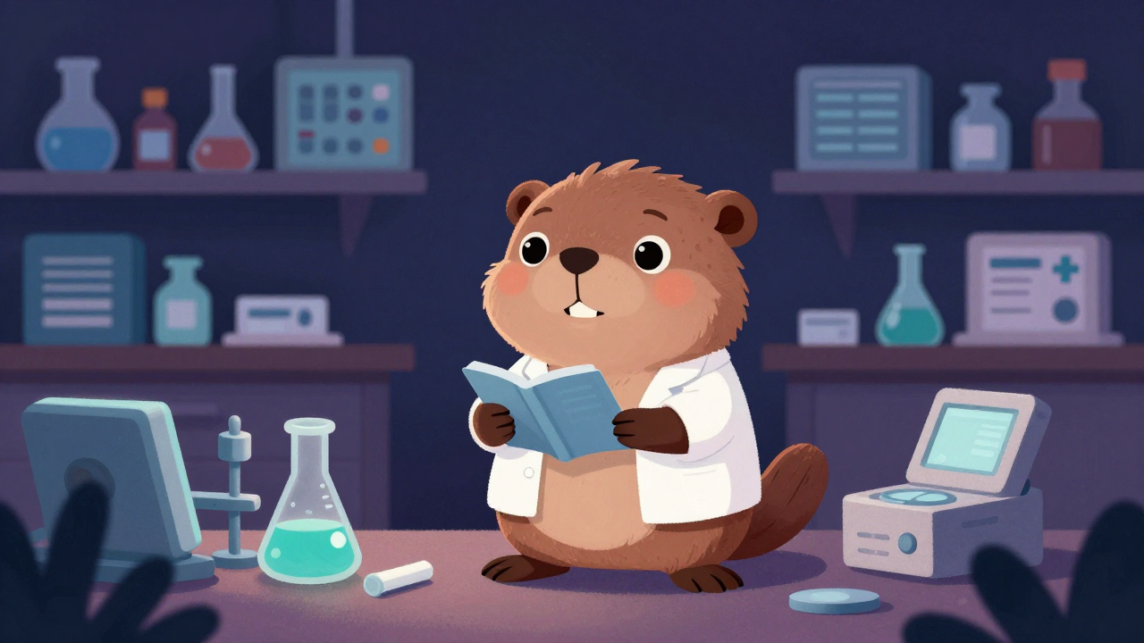 이공계연구보조원 직업 종사자가 업무를 수행하는 모습