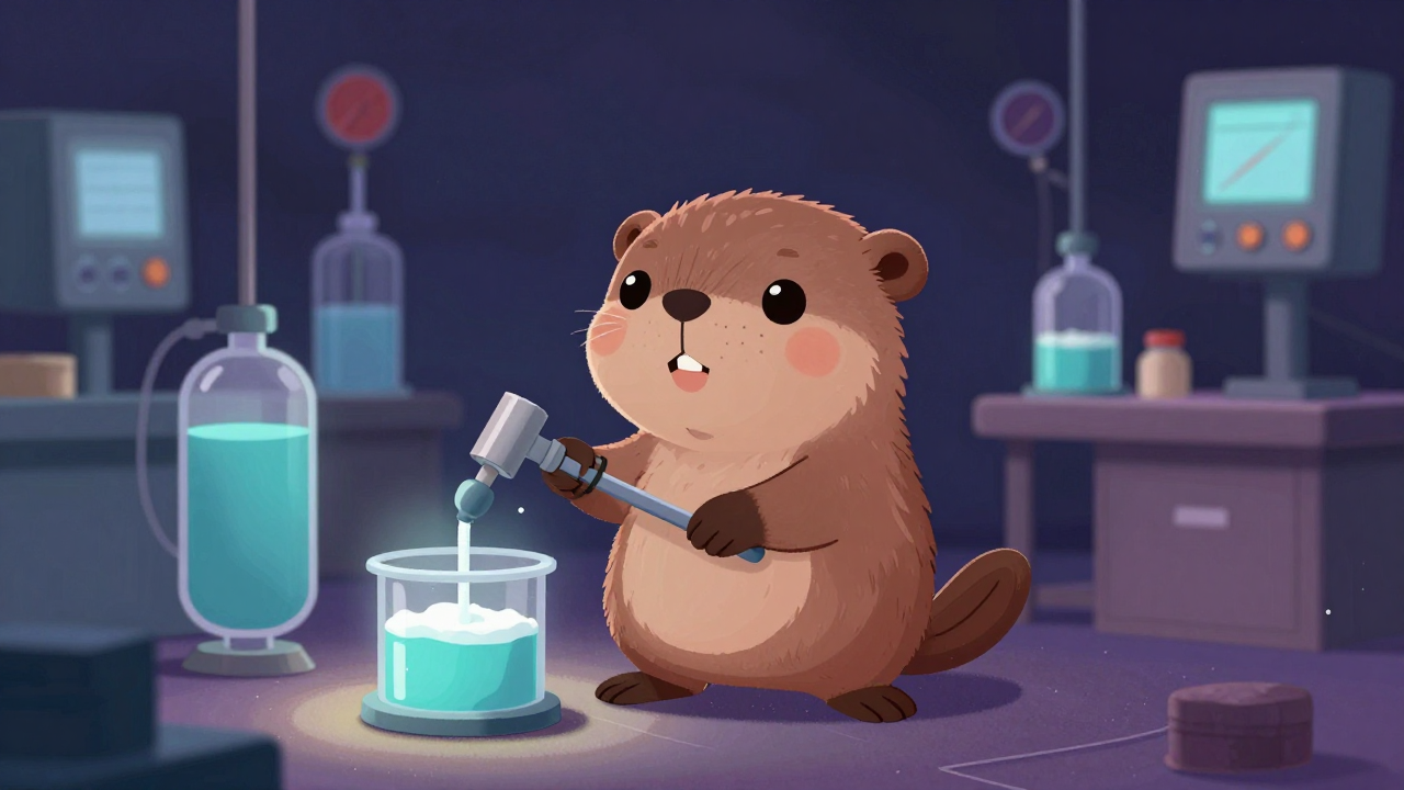 인산염도금원 직업 종사자가 업무를 수행하는 모습