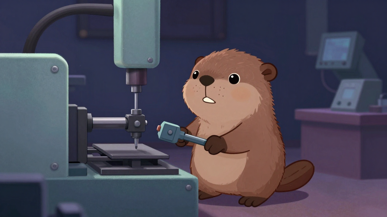 인장성형기조작원 직업 종사자가 업무를 수행하는 모습